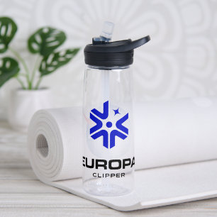 NASA Europa Clipper Logo Clear 25 oz Water Bottle