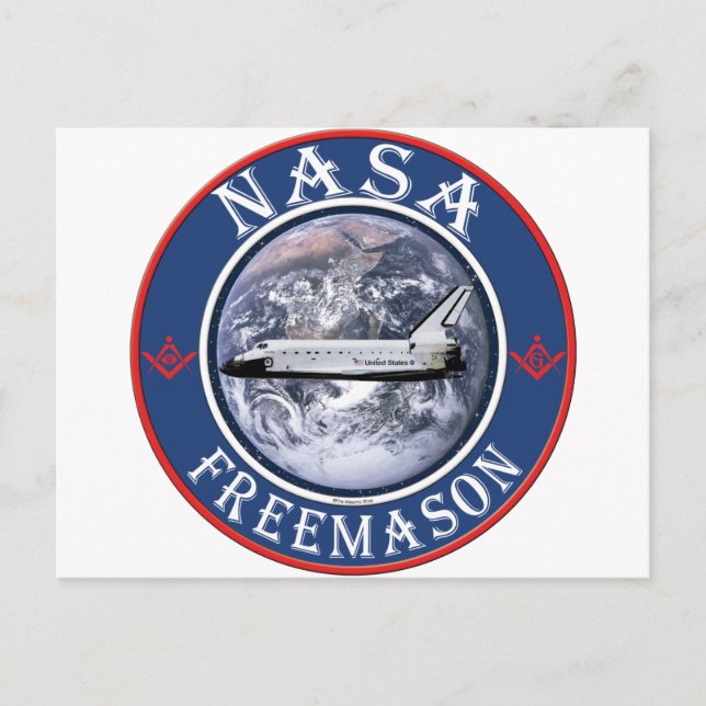 NASA  Freemason Postcard (Front)