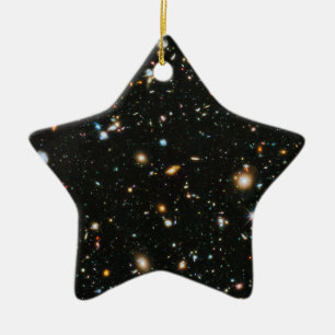 NASA Hubble Ultra Deep Field Galaxies Ceramic Tree Decoration
