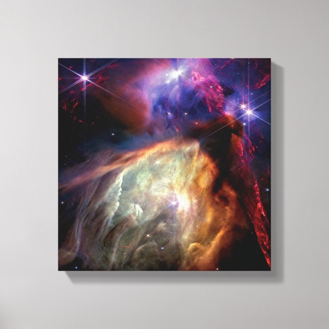 NASA JWST Rho Ophiuchi Star Forming Region Canvas Print (Front)