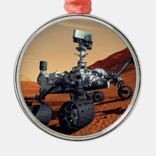 NASA Mars Curiosity Rover Artist Concept Metal Tree Decoration