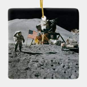 Nasa Moon Landing Apollo 15 Lunar Module 1971 Ceramic Ornament