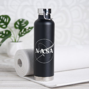 NASA One-Colour Logo Eclipse Black Insulated Water Bottle
