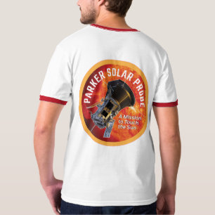 NASA Parker Solar Probe Comet Red Trim T-Shirt