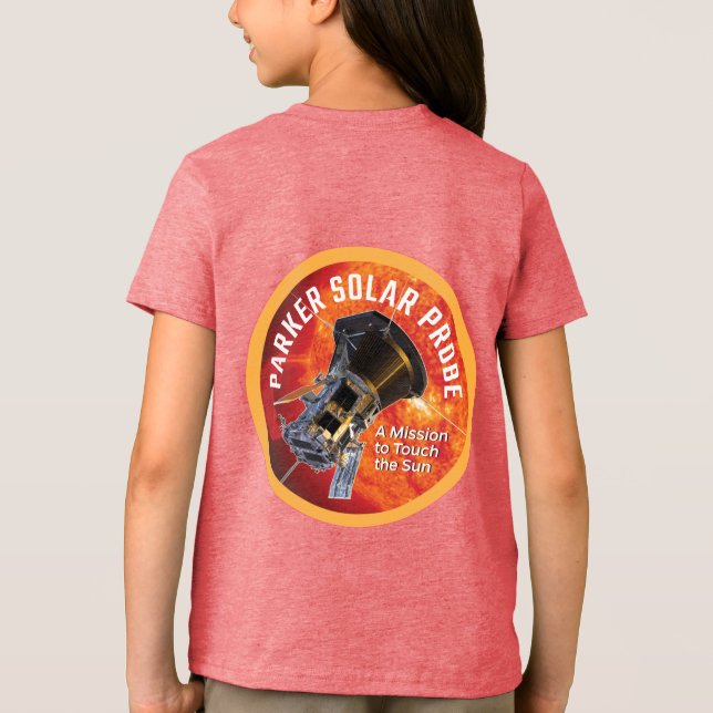 NASA Parker Solar Probe Sunburst Red Tri-Blend Shirt (Back)