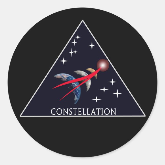 NASA Project Constellation Logo   Classic Round Sticker (Front)