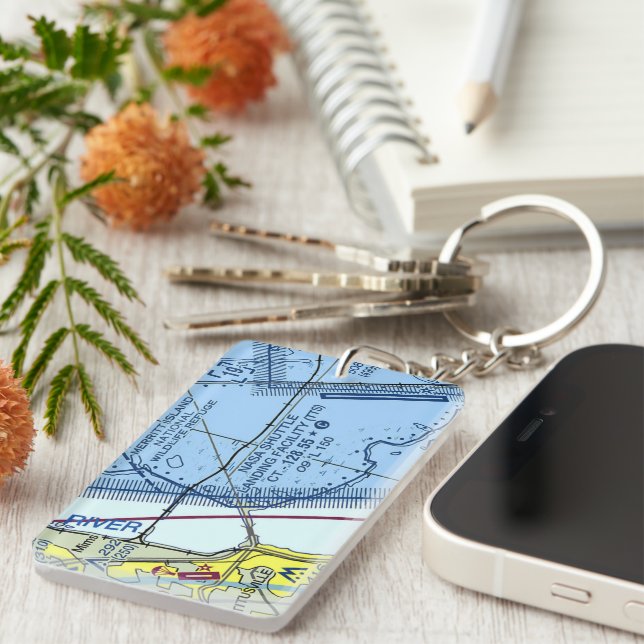NASA Shuttle Landing Facility chart  Key Ring (Front Right)