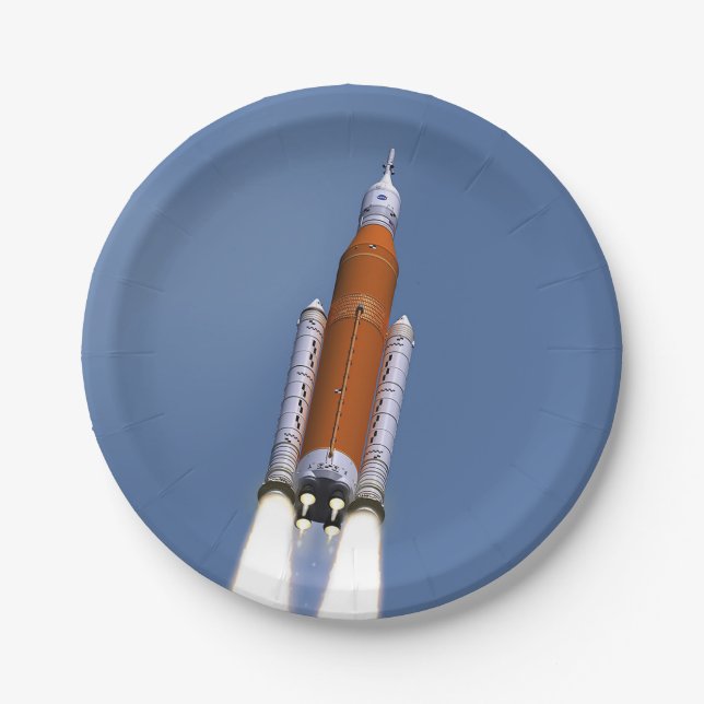 NASA SLS Space Launch System Paper Plate (Front)