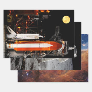 NASA Space Images Compilation, Multiphoto Wrapping Paper Sheet