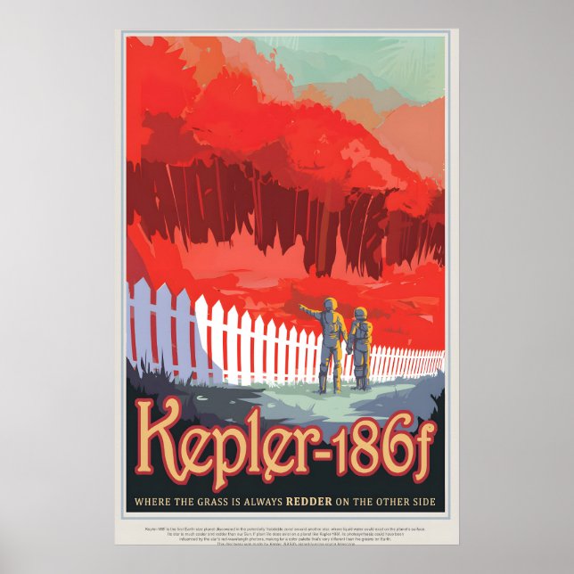 Nasa Space Poster, Retro Wall Art, Space Travel Poster (Front)