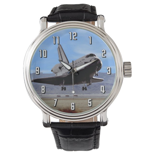 NASA Space Shuttle Atlantis Landing Edwards AFB Watch (Front)