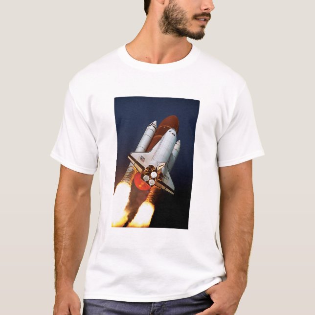 NASA Space Shuttle Atlantis Launch STS-45 T-Shirt (Front)