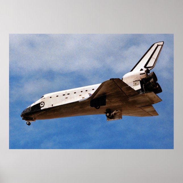 NASA Space Shuttle Atlantis STS-30 Landing Poster (Front)