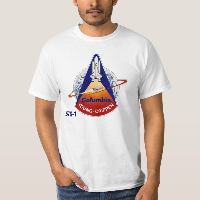 NASA STS-1 SPACE SHUTTLE T-Shirt (Front)
