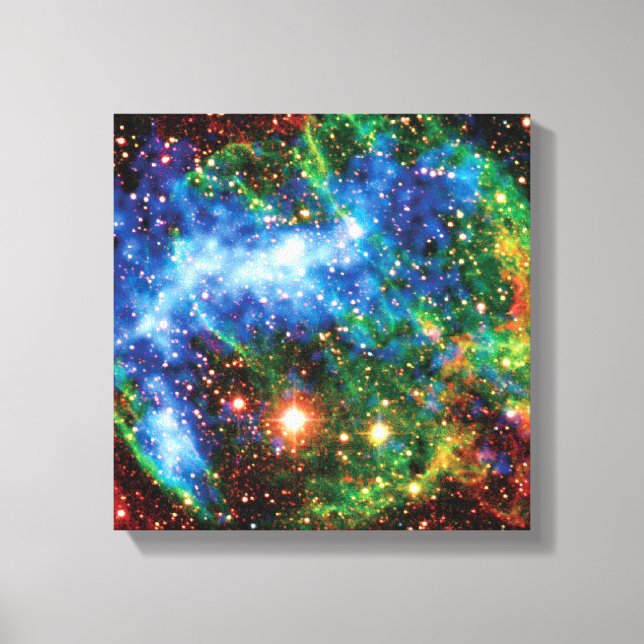 NASA Supernova Remnant W49B Gamma Ray Burst Canvas Print (Front)