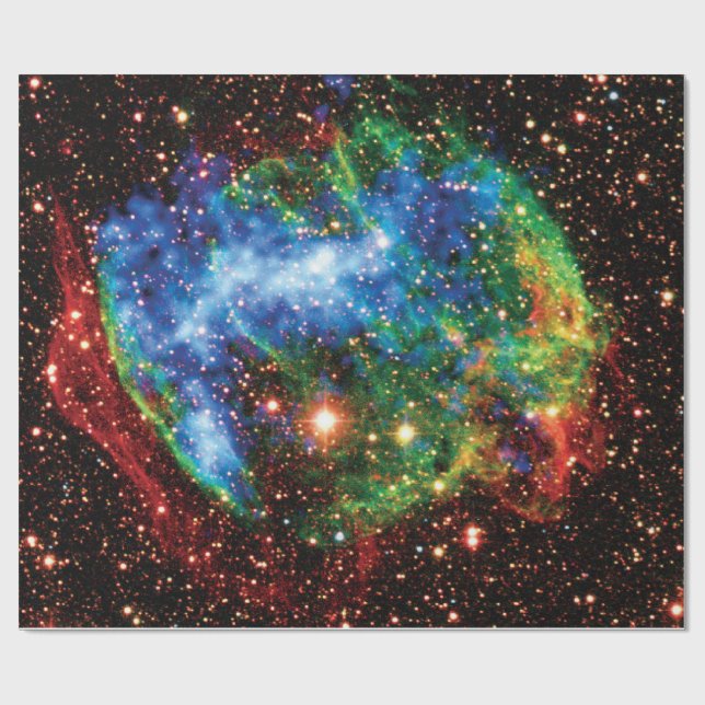 NASA Supernova Remnant W49B Gamma Ray Burst Photo Wrapping Paper (Flat)