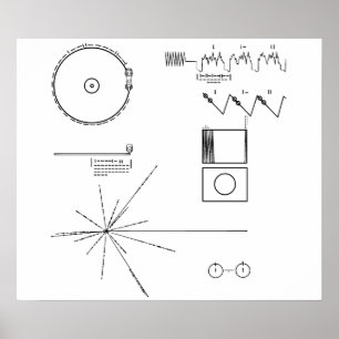 NASA Voyager Golden Record Poster