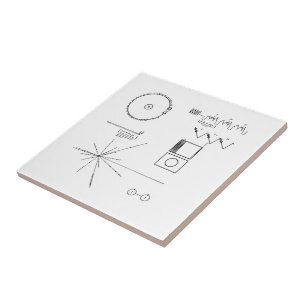 NASA Voyager Golden Record Tile