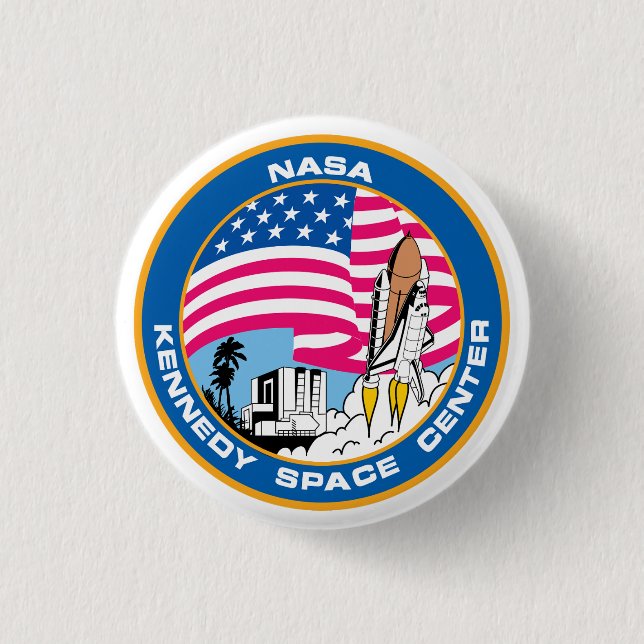 NASA's Kennedy Space Center  3 Cm Round Badge (Front)