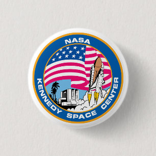 NASA's Kennedy Space Center 3 Cm Round Badge
