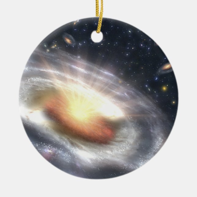 NASAs Quasar Black Hole Ceramic Tree Decoration (Front)