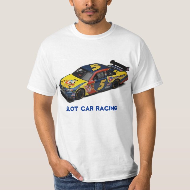 Nascar #5 Slot Car Racing T-Shirt (Front)
