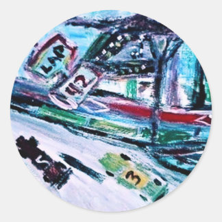 NASCAR CLASSIC ROUND STICKER