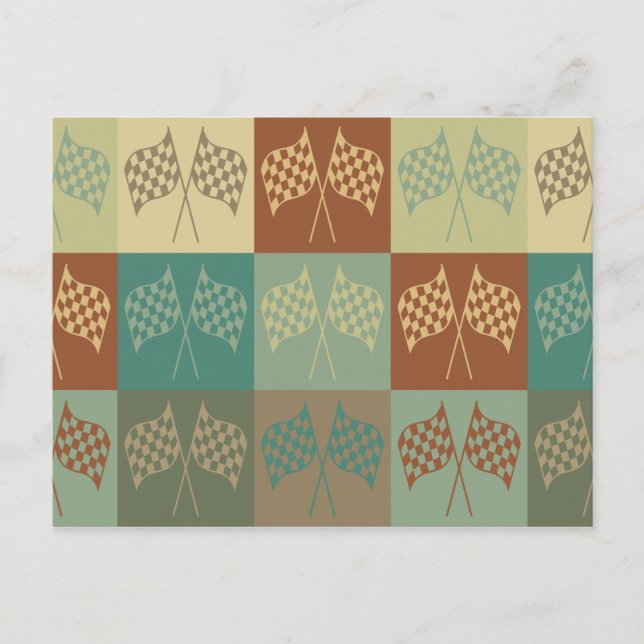 NASCAR Pop Art Postcard (Front)