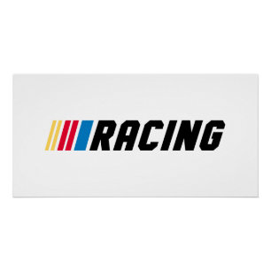NASCAR Racing Art Poster