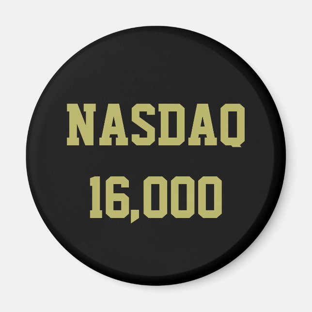 NASDAQ 16000 Stock Market Celebration Magnet (Front)