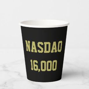 NASDAQ 16000 Stock Market Celebration Paper Cups