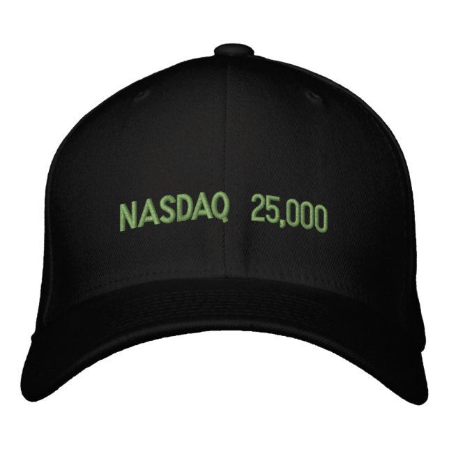 NASDAQ 25000 Stock Market Celebration Embroidered Hat (Front)