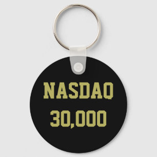 NASDAQ 30000 Stock Market Celebration Key Ring