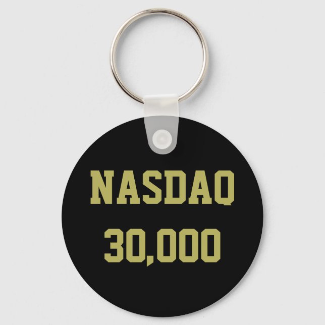 NASDAQ 30000 Stock Market Celebration Key Ring (Front)