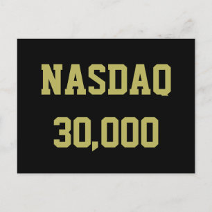 NASDAQ 30000 Stock Market Celebration Postcard