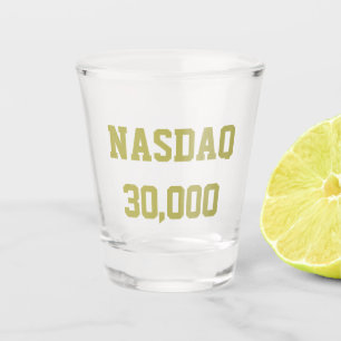 NASDAQ 30000 Stock Market Celebration Shot Glass