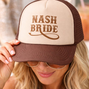 Nash Bride Trucker Hat   Nashville Bachelorette