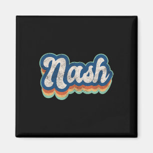 Nash First Name Boy Vintage Style 70s 80s Personal Magnet