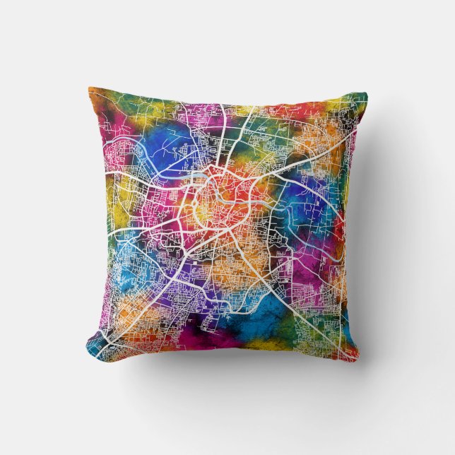 Nashik Maharashtra City Map Cushion (Front)