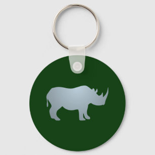 Nashorn rhino rhinoceros key ring