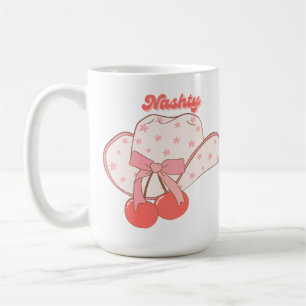 Nashty Cowboy Hat Design Cute Girly Western Humo Coffee Mug