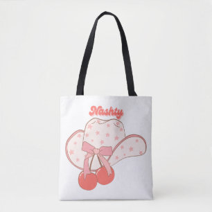 Nashty Cowboy Hat Design   Cute Girly Western Humo Tote Bag