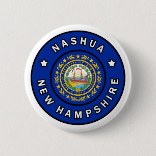 Nashua New Hampshire 6 Cm Round Badge
