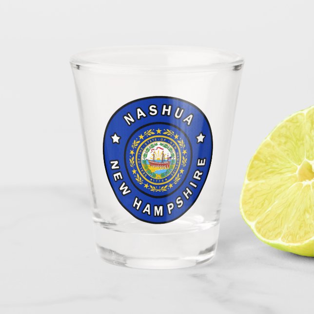 Nashua New Hampshire Shot Glass (Front)