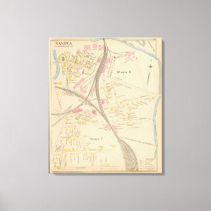 Nashua, Ward 3, 7 Canvas Print
