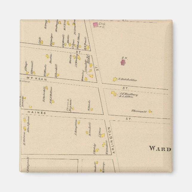 Nashua, Ward 7, Edgeville Magnet (Front)