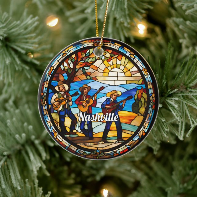 Nashvile Country Music  Ceramic Tree Decoration (Tree)