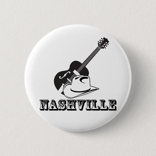Nashville 6 Cm Round Badge (Front)