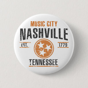 Nashville 6 Cm Round Badge