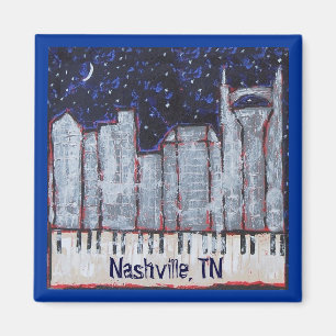 Nashville at night magnet